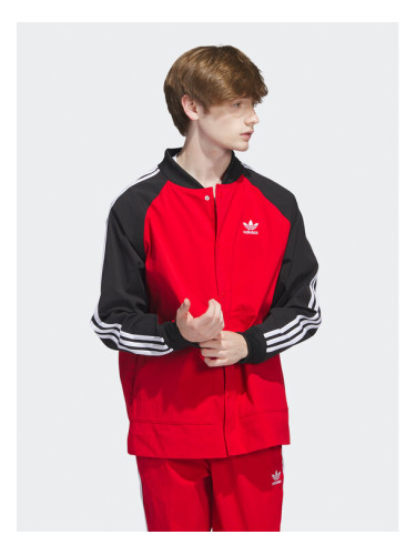 adidas Яке бомбър IC5542 Червен Regular Fit