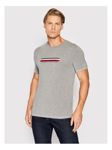 Tommy Hilfiger Тишърт UM0UM02348 Сив Regular Fit