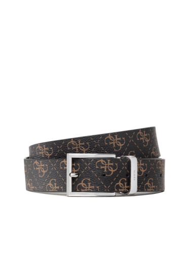 Guess Мъжки колан Vezzola Belt BM7541 LEA35 Черен