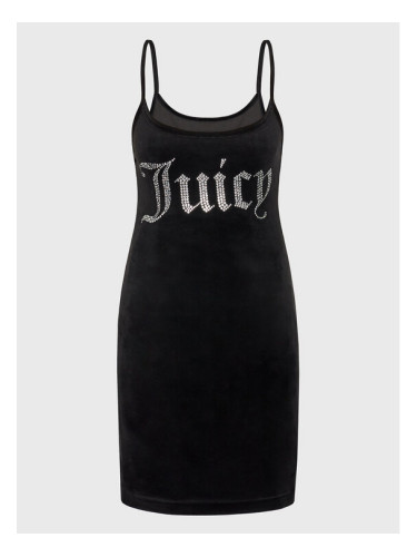 Juicy Couture Ежедневна рокля Rae JCWE222003 Черен Slim Fit