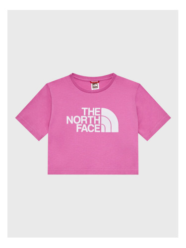 The North Face Тишърт Crop Easy NF0A83EU Розов Regular Fit