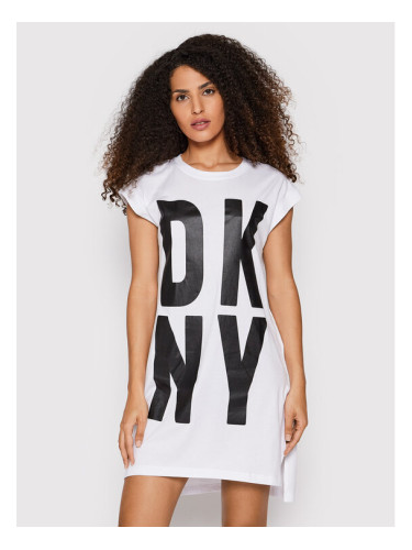 DKNY Тишърт P1RHRB2M Бял Regular Fit