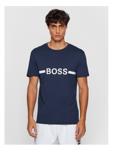 Boss Тишърт 50437367 Тъмносин Slim Fit