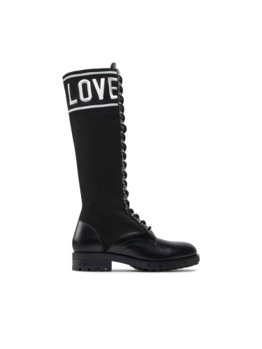 LOVE MOSCHINO Ботуши JA26034G1FIZE00C Черен