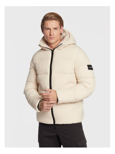 Calvin Klein Зимно яке Crinkle K10K110336 Бежов Regular Fit