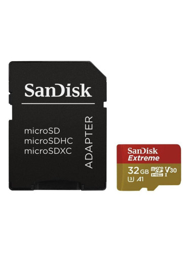 SanDisk Extreme microSDHC 32GB + SD Adapter + RescuePRO Deluxe 100MB/s