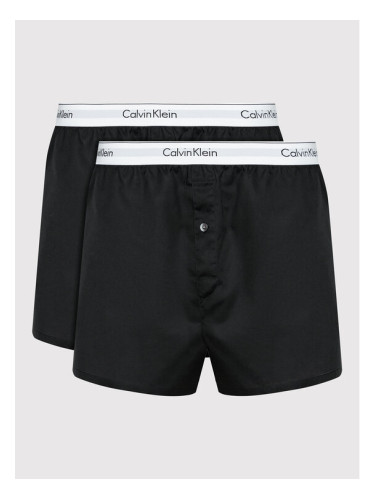 Calvin Klein Underwear Комплект 2 чифта боксерки 000NB1396A Черен