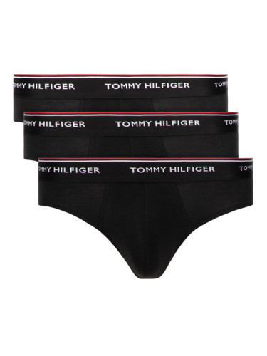 Tommy Hilfiger Комплект 3 чифта слипове 1U87903766 Черен