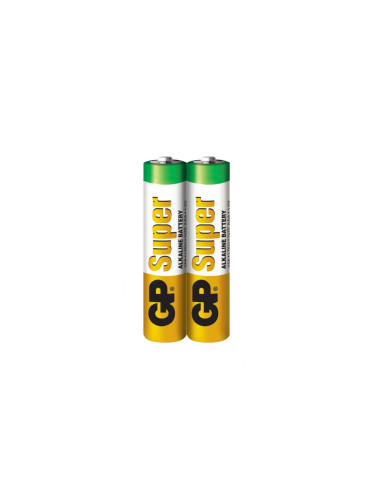 Алкална батерия GP SUPER LR03 AAA, 2 бр. в опаковка / shrink, 1.5V, GP