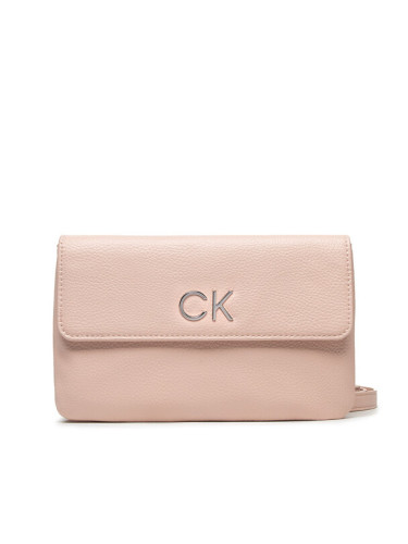 Calvin Klein Дамска чанта Re-Lock Dbl Crossbody Bag Pbl K60K609140 Розов