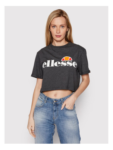 Ellesse Тишърт Alberta SGS04484 Сив Cropped Fit