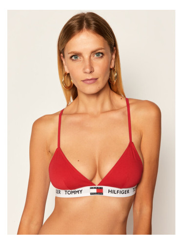 Tommy Hilfiger Сутиен бралет Padded Triangle Bra UW0UW02243 Червен