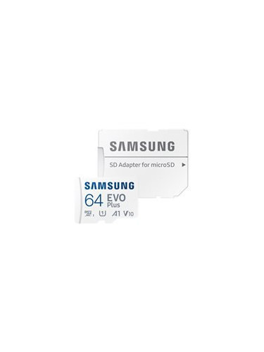 SAMSUNG EVO Plus microSDXC 64GB UHS-I U1 Read up to 130MB/s Full HD Me