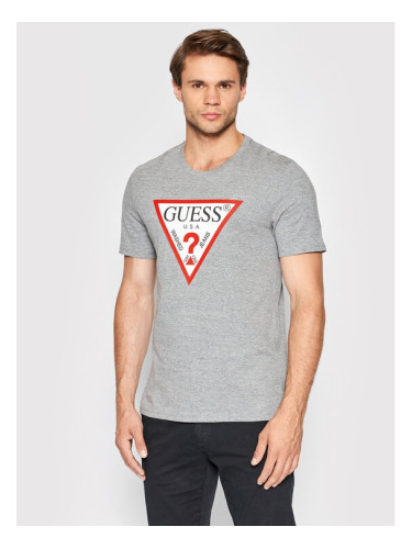 Guess Тишърт M2YI71 I3Z11 Сив Slim Fit