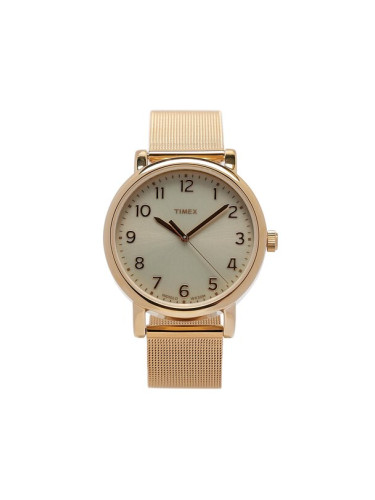 Timex Часовник Essential Collection T2N598 Златист