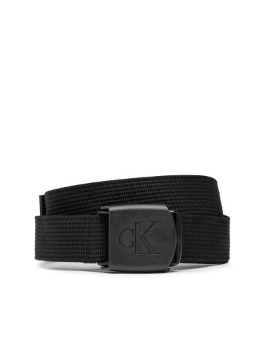 Calvin Klein Jeans Мъжки колан Logo Plaque Webbing Belt K50K510160 Черен