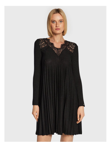 Nissa Коктейлна рокля RC13568 Черен Regular Fit