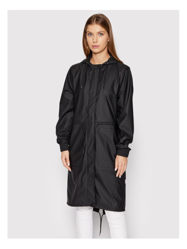 Rains Яке за дъжд 18550 Черен Regular Fit