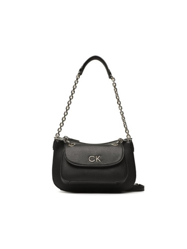 Calvin Klein Дамска чанта Re-Lock Dbl Shoulder Bag K60K610183 Черен