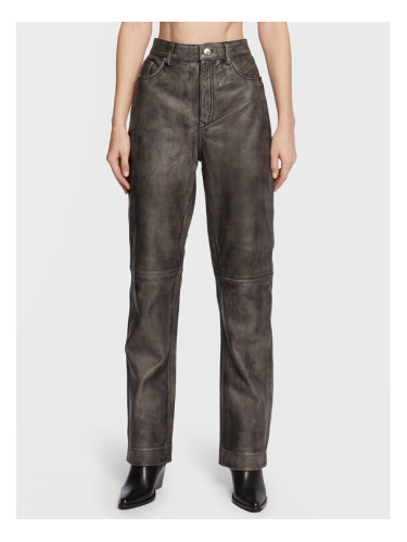 Remain Кожени панталони Lynn RM1819 Черен Regular Fit