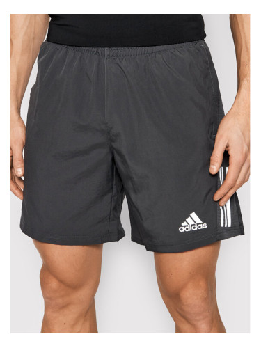 adidas Спортни шорти Own The Run HB7454 Сив Regular Fit