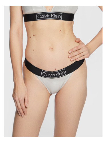 Calvin Klein Swimwear Долнище на бански KW0KW01950 Сребрист