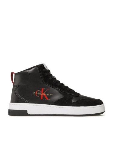 Calvin Klein Jeans Сникърси Basket Cupsole Irreg Lines YM0YM00612 Черен