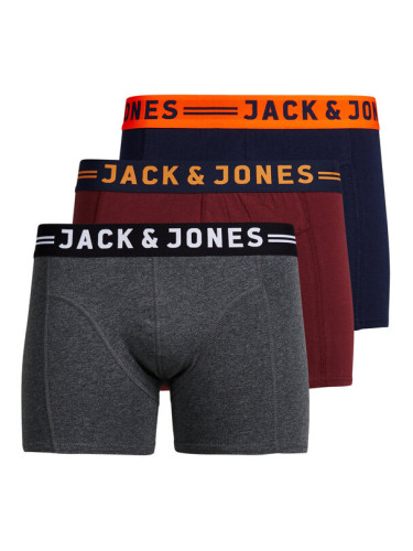 Jack&Jones Комплект 3 чифта боксерки Lichfield 12113943 Цветен