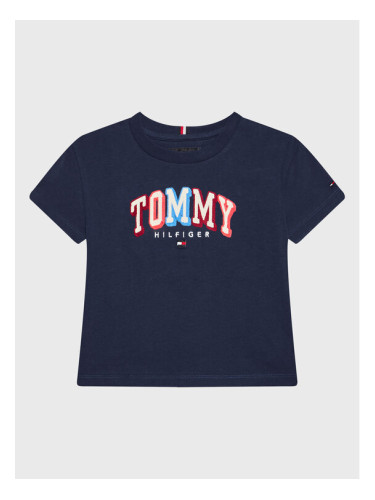 Tommy Hilfiger Тишърт Chainstitch KB0KB07798 D Тъмносин Regular Fit