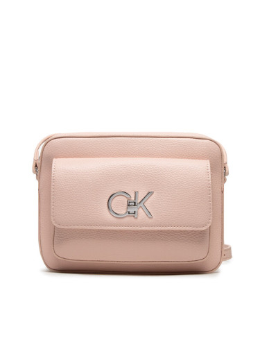 Calvin Klein Дамска чанта Re-Lock Camera Bag With Flap Pbl K60K609397 Розов