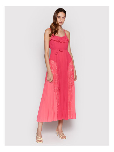 TWINSET Коктейлна рокля 221TT2477 Розов Regular Fit