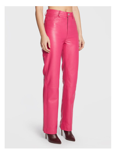 Remain Кожени панталони Lynn Leather RM1510 Розов Regular Fit