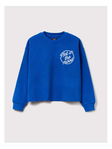 OVS Суитшърт 1433566 Син Regular Fit