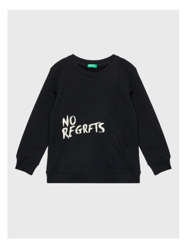 United Colors Of Benetton Суитшърт 3JLXC107O Черен Regular Fit