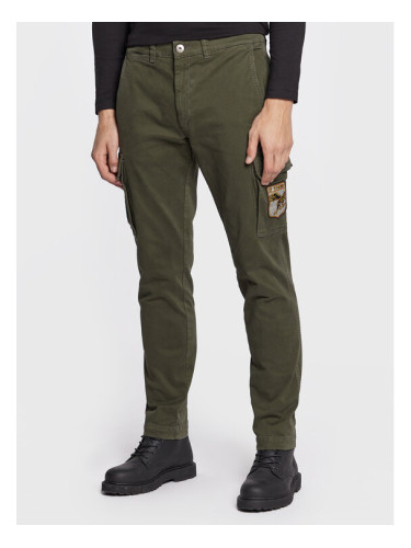 Aeronautica Militare Текстилни панталони 222PA1513CT3001 Зелен Regular Fit