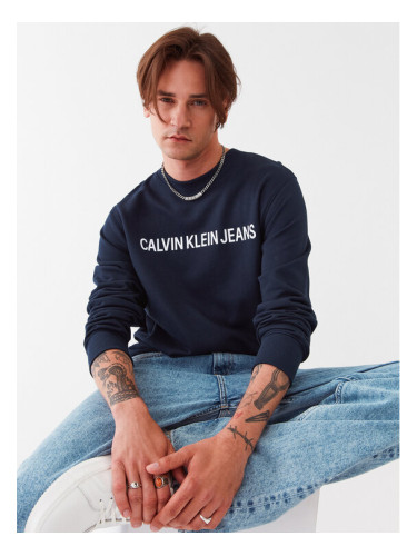 Calvin Klein Jeans Суитшърт J30J307757402 Тъмносин Regular Fit