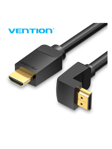 Vention Кабел HDMI Right Angle 270 Degree v2.0 M / M 4K/60Hz Gold - 1.