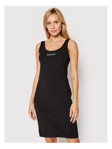 DKNY Sport Ежедневна рокля DP1D4465 Черен Slim Fit