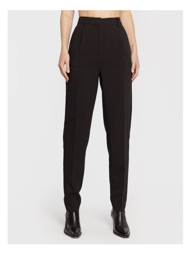 Bruuns Bazaar Текстилни панталони Cindysus BBW2595 Черен Slim Fit