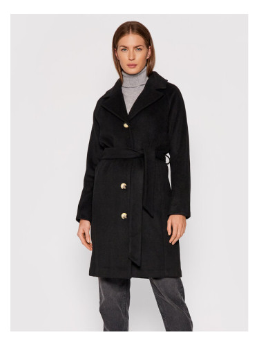 Selected Femme Вълнено палто Milan 16079496 Черен Regular Fit