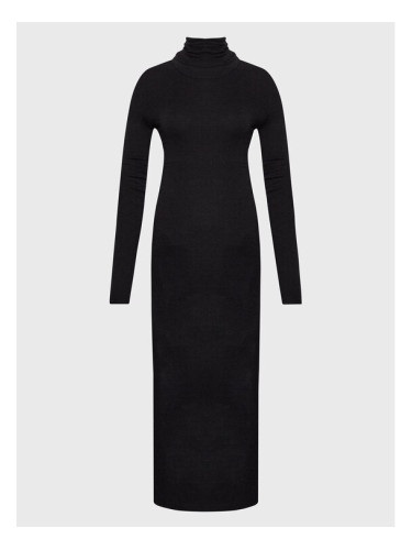 Remain Плетена рокля Marlena RM2005 Черен Slim Fit
