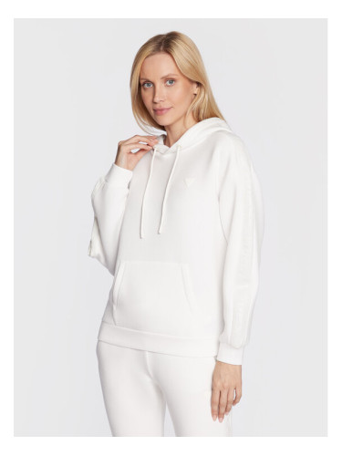Guess Суитшърт Brenda V2YQ18 K7UW2 Бял Regular Fit