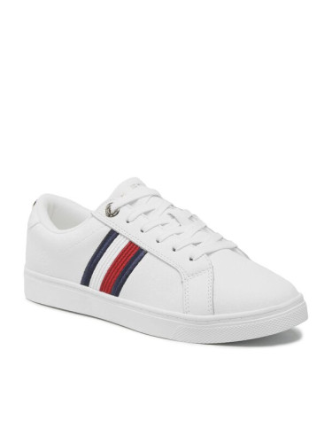 Tommy Hilfiger Сникърси Essential Stripes Sneaker FW0FW06903 Бял