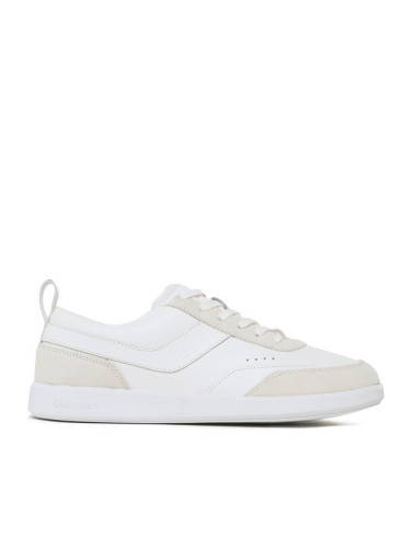 Calvin Klein Сникърси Low Top Lace Up Lth Mix HM0HM00851 Бял