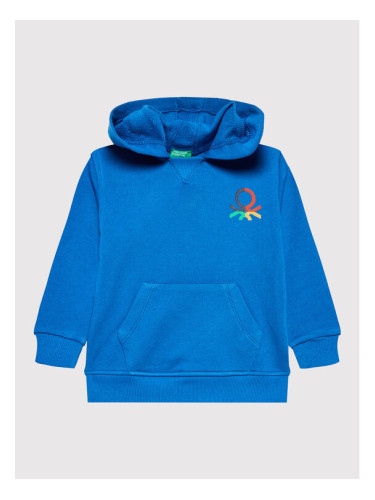 United Colors Of Benetton Суитшърт 3J70G500R Син Regular Fit