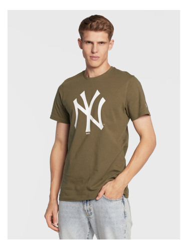 New Era Тишърт New York Yankees Team Logo 11863694 Зелен Regular Fit