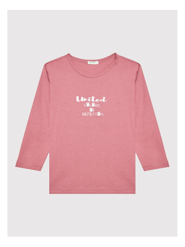 United Colors Of Benetton Блуза 3I9WA100T Розов Regular Fit