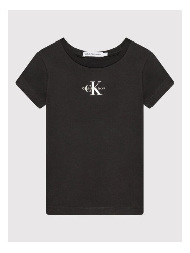 Calvin Klein Jeans Тишърт Micro Monogram IG0IG01470 Черен Slim Fit