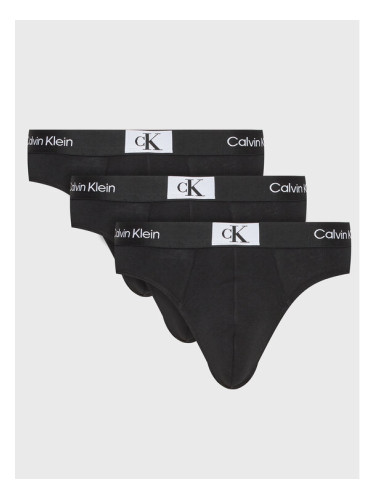 Calvin Klein Underwear Комплект 3 чифта слипове 000NB3527A Черен