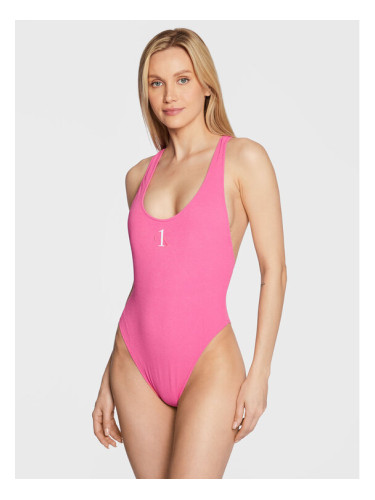 Calvin Klein Swimwear Бански костюм KW0KW01909 Розов